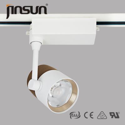 China 20W High Brightness Round Shape Gold Color Of LED Track Light With SAA Certificate for sale