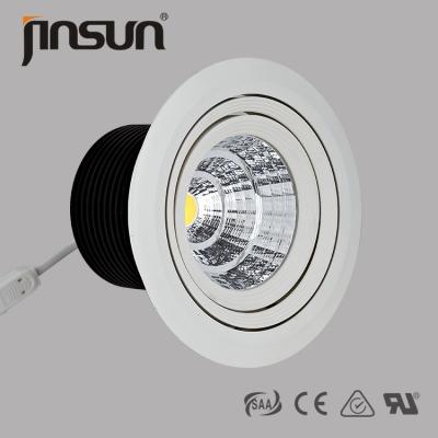 China LED downlight 360 degree rotating dimmable 3000K warm white CCT 20w 30w 125mm cutout for sale