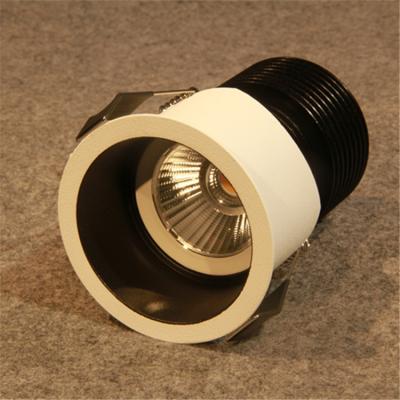 China antiglare Residential lighting fixtures 15w 24 degree beam angle 4000k CCT 70mm cutout for sale