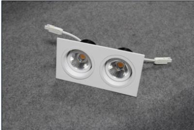 China Luces de techo cuadradas del LED con la empresa doble, estructura giratoria de 180 grados, 2*7w en venta