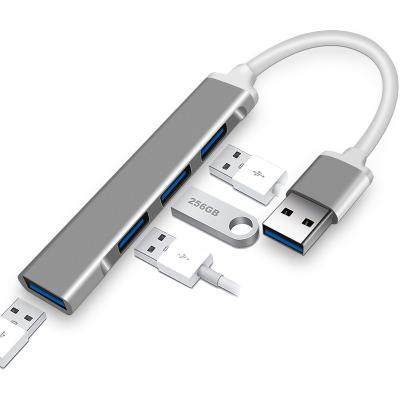 China New 3.0HUB 4 Ports 4 In 1 Usb C Hub USB3.0 To Usb Ports Mini 4 Usb Port HUB Dock For Cell Phone Macbook Dock for sale