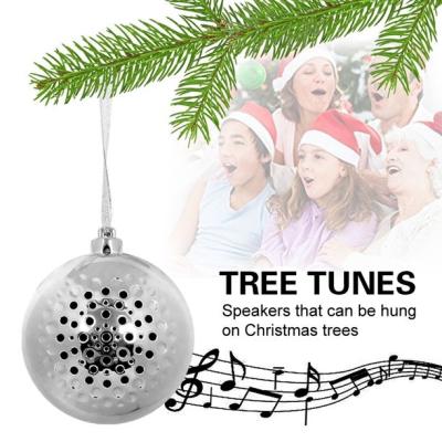 China Xmas Gift Christmas Present Video Game Tree Ornament Audio Present Gift Ball Speaker Noise Festival Music Radio Speakers for Family Friends for sale