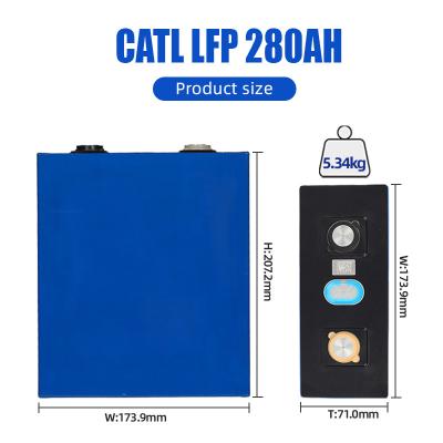 China 6000 Cycles CATL 280ah 302ah 320ah Prismatic Lithium Lifepo4 Battery For DIY Kits for sale