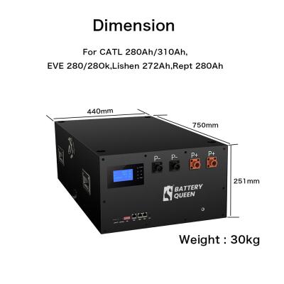 China EEL 48V 280ah Battery Pack Built In 16S 200A BMS Combine With Rs485 CAN Communication for sale