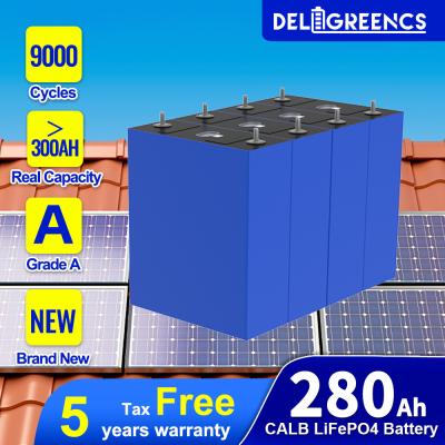 China batería del akku de 24v 48V 100ah 200ah 300ah 500ah lifepo4 9000 célula de batería de la vida CALB 300AH lifepo4 de las épocas en venta