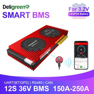 China Daly 3.2V Cell Smart Active Balance Equalizer Bms Lithium Lifepo4 Battery Pack 12S 36V 150A Battery Management System Te koop