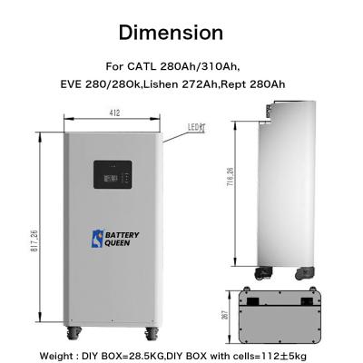 China Poland EU warehouse 51.2V 280ah 300ah DIY Battery Kits For DIY Home Energy Storage Te koop