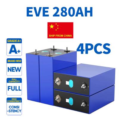 China China to Ukraine Grade A+ 3.2V 280AH LiFePo4 Battery-4pcs for sale