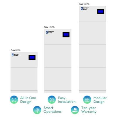 China 6kwh All In One Ultra Slim Solid Lithium Battery Com 5kw Inverter híbrido Sistema Solar para Casa à venda