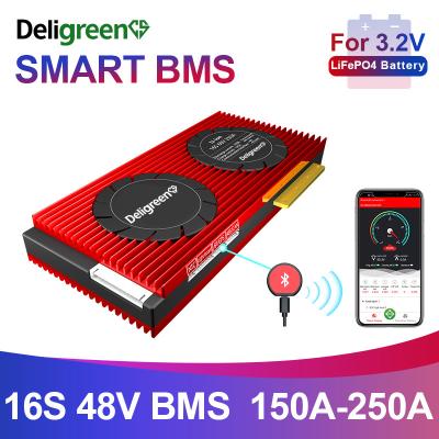 China Lifepo4 Smart BMS 16S 200A mit UART BT für Lithium-Batterie Satz 48V zu verkaufen