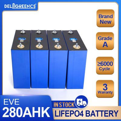 Китай Циклы КАНУНА 280ah LF280N 280K 6000 запаса ЕС Польши ранг батарею 3.2v Lifepo4 для солнечной системы продается