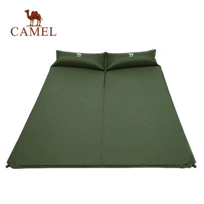 China Outdoor Camel Automatic Inflation Sleep Pad Mat with 2 Pillows for Outdoor Camping for sale