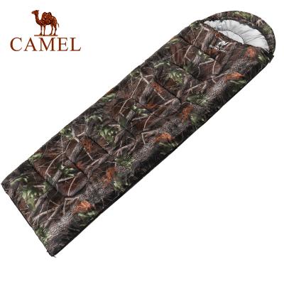 China Lightweight Camel Sleeping Bag Outdoor Envelope Style Waterproof Adult Sleep Bags For Outdoor Survival Camping Hiking for sale