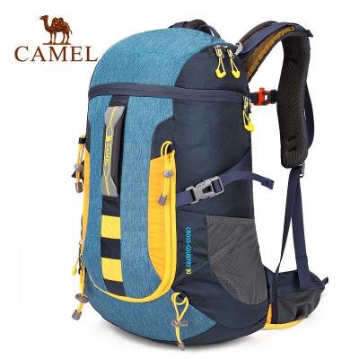 China Waterproof Camel Hiking Backpack 30L Daypack Outdoor Sports Lightweight Breathable Traveling Climbing Waterproof Backpacks for sale