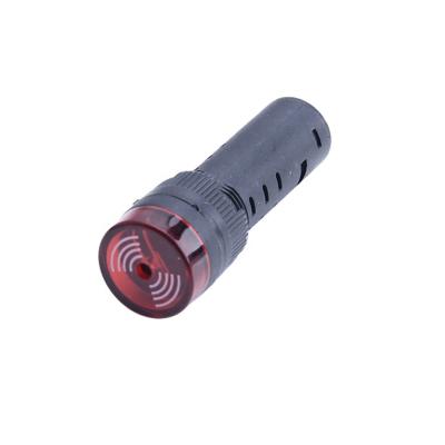 China 16mm Electrical Flash Alarm 220vac Signal Light Dash Buzzer 16mm for sale