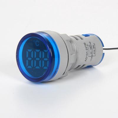 China High Accuracy AD101-22TMS Led Digital Display Thermometer Temperature Meter With Indicator Light 22mm for sale