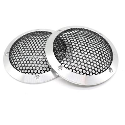 China Protection High quality aluminium alloy 1.5 2 3 3.5 4 6.5 8 10 12inch horn cover speaker decorative circle protector mesh for car home for sale