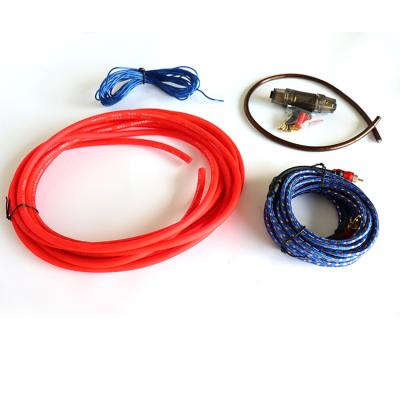 China 2500W Automobile Car Audio Wire Wiring 6GA Amplifier Subwoofer Speaker Installation Kit Power Cable for sale