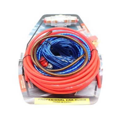 China Speaker Car Audio Wire Wiring Amplifier Subwoofer Speaker Installation Kit Power Cable 10GA for sale