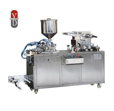 China DPP-80 Food Machine Mini Type Automatic Blister Packing Forming Filling Sealing Machine for Butter Honey Jam Sauce Chocolate for sale