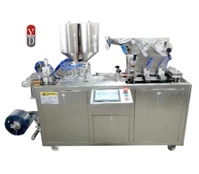 China DPP-120 Factory Price High Quality Automatic Food Blister Packing Machine for Honey Butter Jam Chocolate Sauce Ketchup for sale