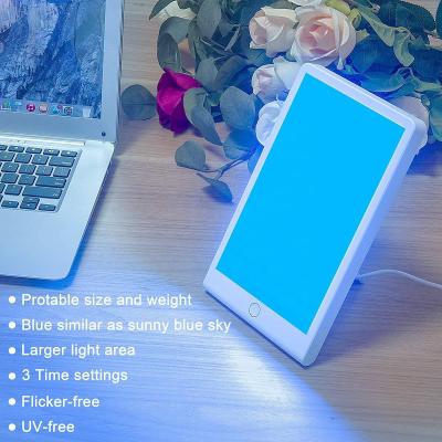 China Blue Light Energy Lamp Skin Rejuvenation Light Therapy Lamp and LED Therapy Tablet Adjustable Sad Light One Touch with Timer 100% UV for sale