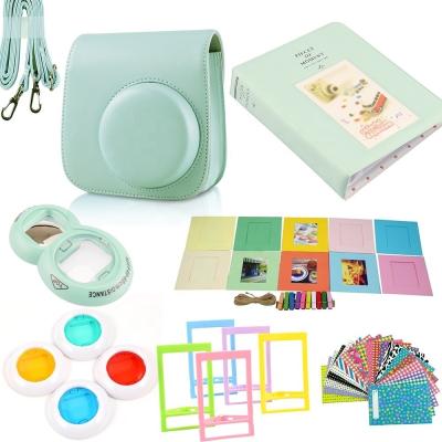 China Instax 9 mini 9 and more Fujifilm Instax instant camera case +frames+photo album+4color filter lens+film stickers for sale