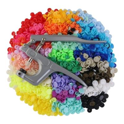 China Viable Snap Pliers + Plastic Resin 360 T5 Set Resin Buttons DIY Snap Button 24 Colors for sale