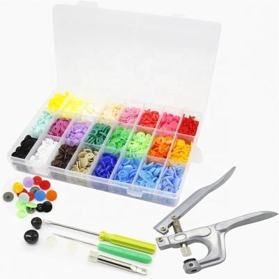 China Viable Snap Pliers + Plastic Resin 360 T5 Set Resin Buttons DIY Snap Button 24 Colors for sale