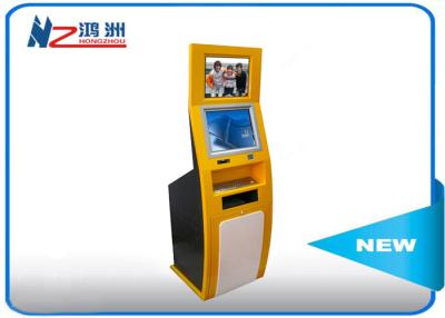 China PC errichtet im Touch Screen Informations-Kiosk für Geschäftszentrum, gelbes Blau zu verkaufen