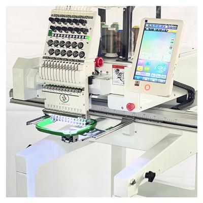 China Garment Shops Lihong Computerized Single Head Multi Needles Large Area Embroidery Machine For Hat T-shirt Flat for sale