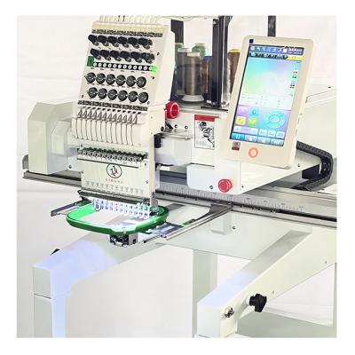 China Garment Shops Lihong Single Head Hat Garment T-shirt Computer Embroidery Machine With Free Patterns for sale