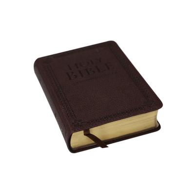 China Eco And Recyclable Leather 2016 Catholic Cover Holy Bible Book Printing for sale