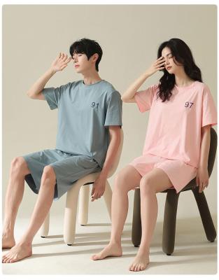 China New Design Summer Women Man QUICK DRY Pajamas Short Sets Letter Printing Sleepwear For Boys Girls Boys Outdoor Home Wear Couples Pajamas Sets for sale