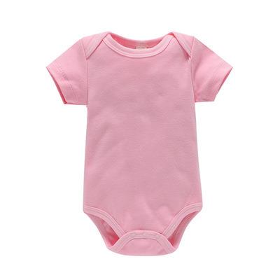 China China Factory Direct Selling Infant Romper Baby Clothes Cotton Newborn Kids Clothes Anti-Shrink 100% Pure Colors for sale