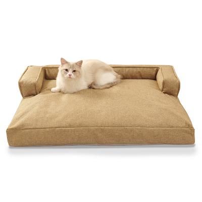 China Mechanical Soft Washing Around Logo Customized Sleeping Warm Mini Cat Princess Comfortable Bed for sale