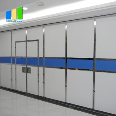 China Acoustic Wooden Movable Wall Soundproof Movable Office Restaurant Room Wall Movable Partition Wall for sale