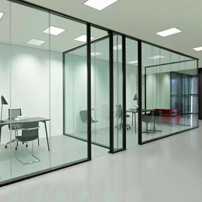 China Modern Office Desmontable Frame Operable Glass Partition Wall For Meeting Room for sale