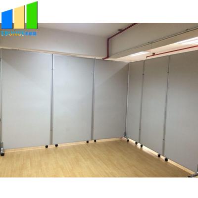 China Room Dividing Wooden Movable Divider With Wheels Folding Movable Partition Singapore Partition Walls On Wheels For Restaurant for sale