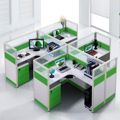 China Modern Modular Computer Office Furniture Office Desk Mesh Office Chair Call Center Open Workstation for sale