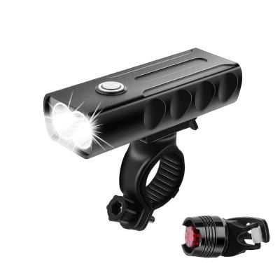 China Bike Lights USB High Lumens Bike Lights USB Rechargeable Bike Headlight Tail Light Front and Rear Bicycle Light Set for Men Women Kids for sale