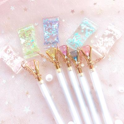 China Automatic Pencils Kids Stationery Writing Tool Cool Automatic Pencil Candy Activity Pencils Pendant Diamond for sale