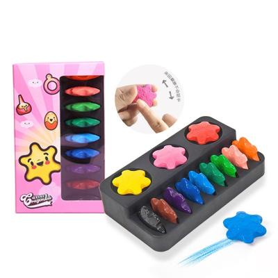 China Finger Crayons For Toddlers Non-Toxic 12-Color Stationery Snowflake Pencil Early Education Wisdom Brush Toys For Children, Toddlers, Kid, safety and non-toxic for sale