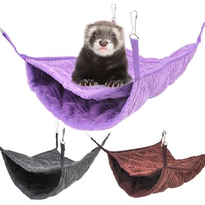 China Viable Ferrets Heat Hammock Double Squirrel Cotton Quadruped Hangers For Small Pet Supplies for sale