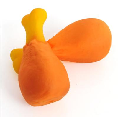 China Viable Pet Toys For Dog Cat Play Chicken Leg Shaped Squeaky Dog Chew Toy for sale