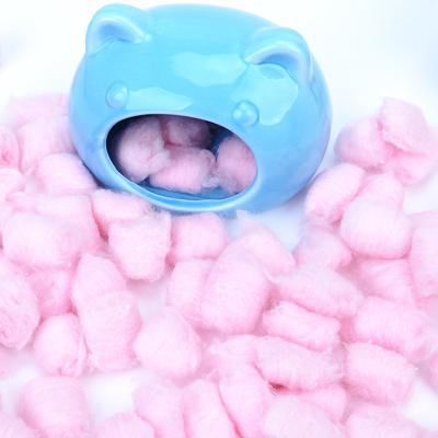 China 100Pcs Hot Stocked Hamster Ball Pet Natural Cotton Balls For A Hamster Pet Colorful Cotton Ball For Hamsters for sale