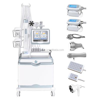 China Weight Loss 6 in 1 Ultrasonic Shockwave 40k Vacuum Cavitation RF Body Slimming Fat Burning Lipo Skin Rejuvenation 3d Lipo Laser Machine for sale