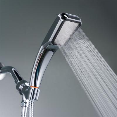 China With BSL-S1018 Stainless Steel Face Panel 300 Outlet Holes ABS Chrome High Pressure Hand Water Plastic Shower Head for sale