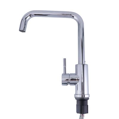 China 360 Degree Rotating BSL-KF009 Modern 360 Degree Rotatable Single Handle Polished Chrome Stainless Steel Kitchen Taps Faucet for sale