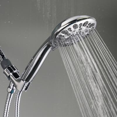 China Wall Mounted Rain 7 Function Hand Shower 3 PCS American Plastic Turnout BSL-SS7001 ABS Chrome Chrome Being Set With Hose And Bracket for sale